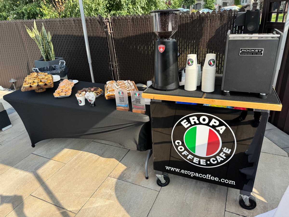Coffee and dessert station